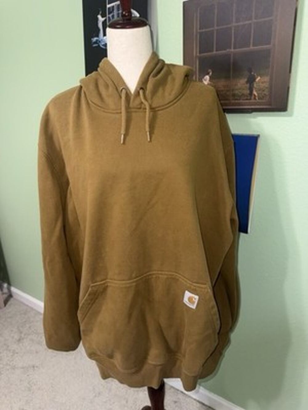 Carhartt Mens Rain Defender Loose Fit Heavyweight Pullover Hoodie Sweatshirt 2XL